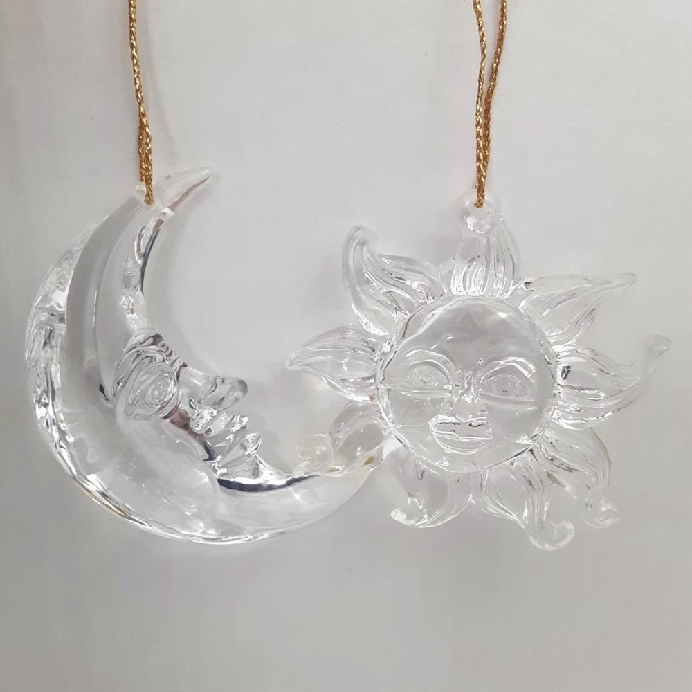 Celestial Sun and Moon Ornaments Set